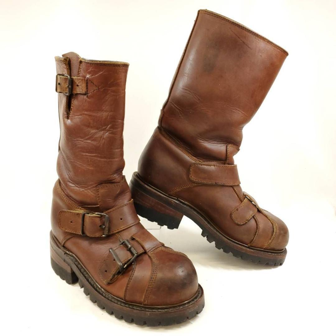 ナオナ　naona　激レア　スチールトゥ　エンジニアブーツ　レザー　メキシコ製