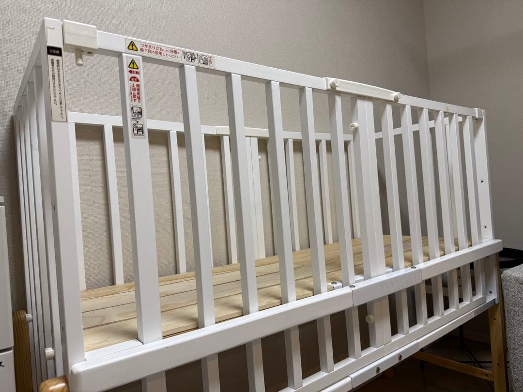 そいねーる3　ホワイト　ベビーベッド　大和屋　高さ調節　説明書あり　そいねーるⅢ