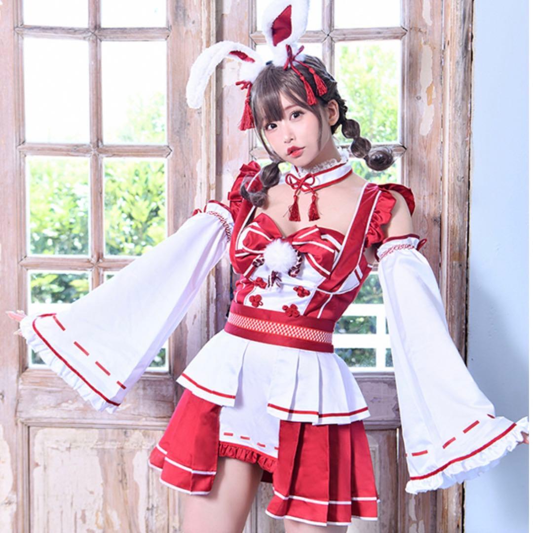 五木あきらコラボ 巫女バニー 7点セット Malymoon マリームーン