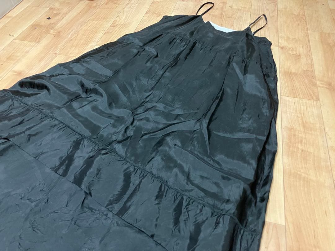 mina perhonen ドレス　ノースリーブワンピース　レース　黒