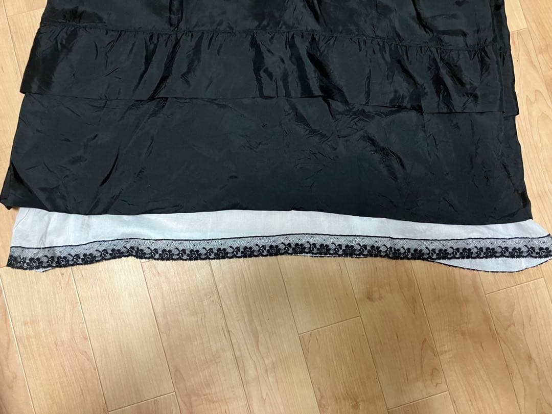 mina perhonen ドレス　ノースリーブワンピース　レース　黒