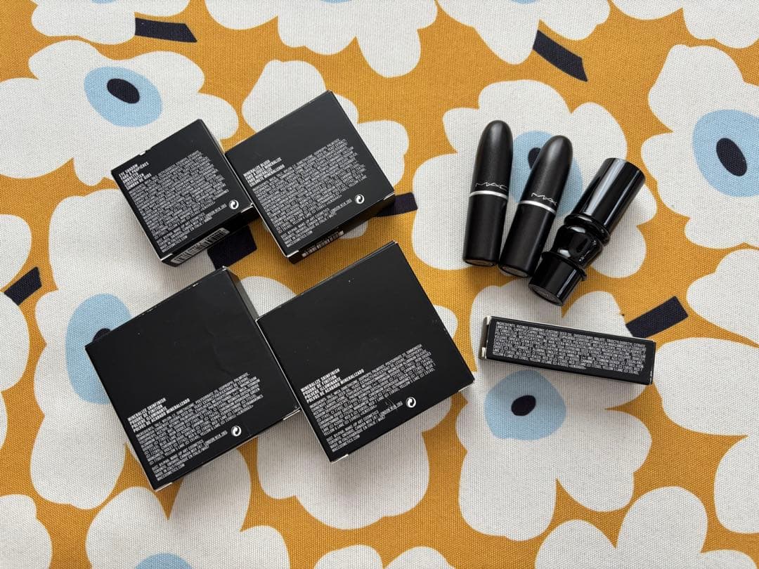 MAC フェイスパウダー、アイシャドウ、チーク、リップスティックセット