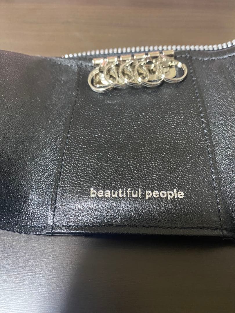 【未使用】beautiful people レザーキーケース