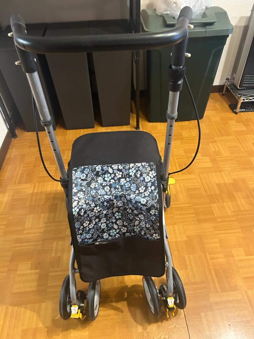 シンフォニーSP スリム　介護歩行車 歩行器 介護 花柄 島製作所 シルバーカー