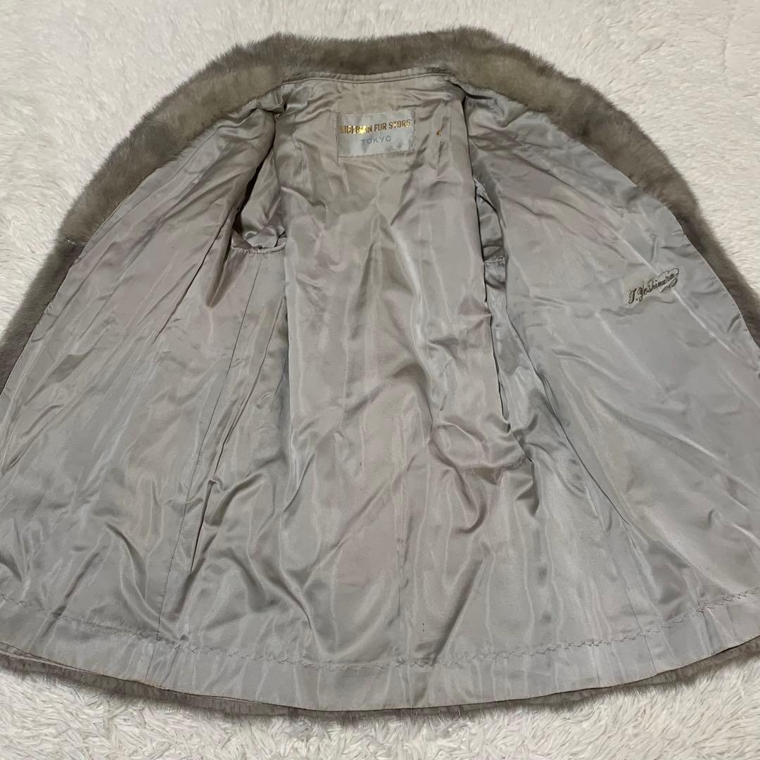 美品　サファイヤミンク　コート　毛皮　リアルファー