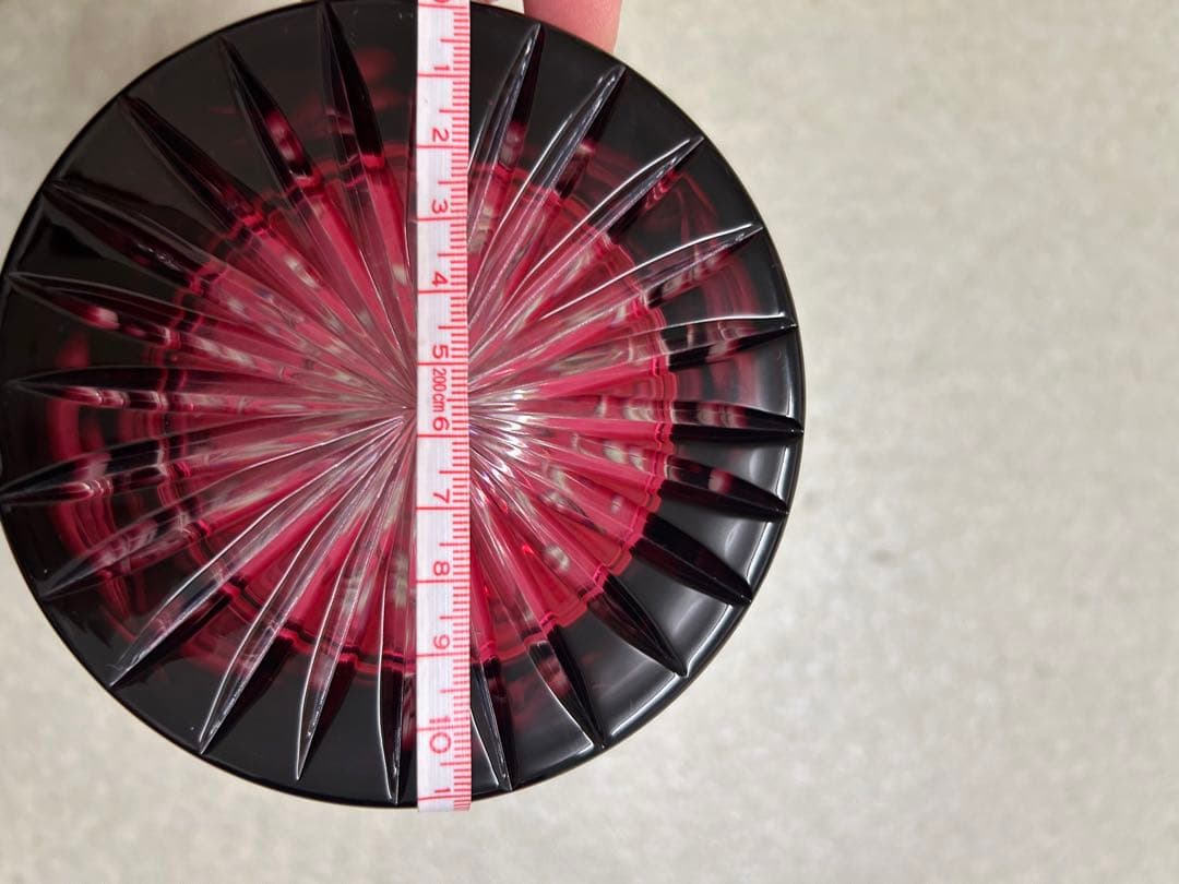 【新品未使用】König ケニッヒ クリスタルガラス 切子 花瓶 フラワーベース