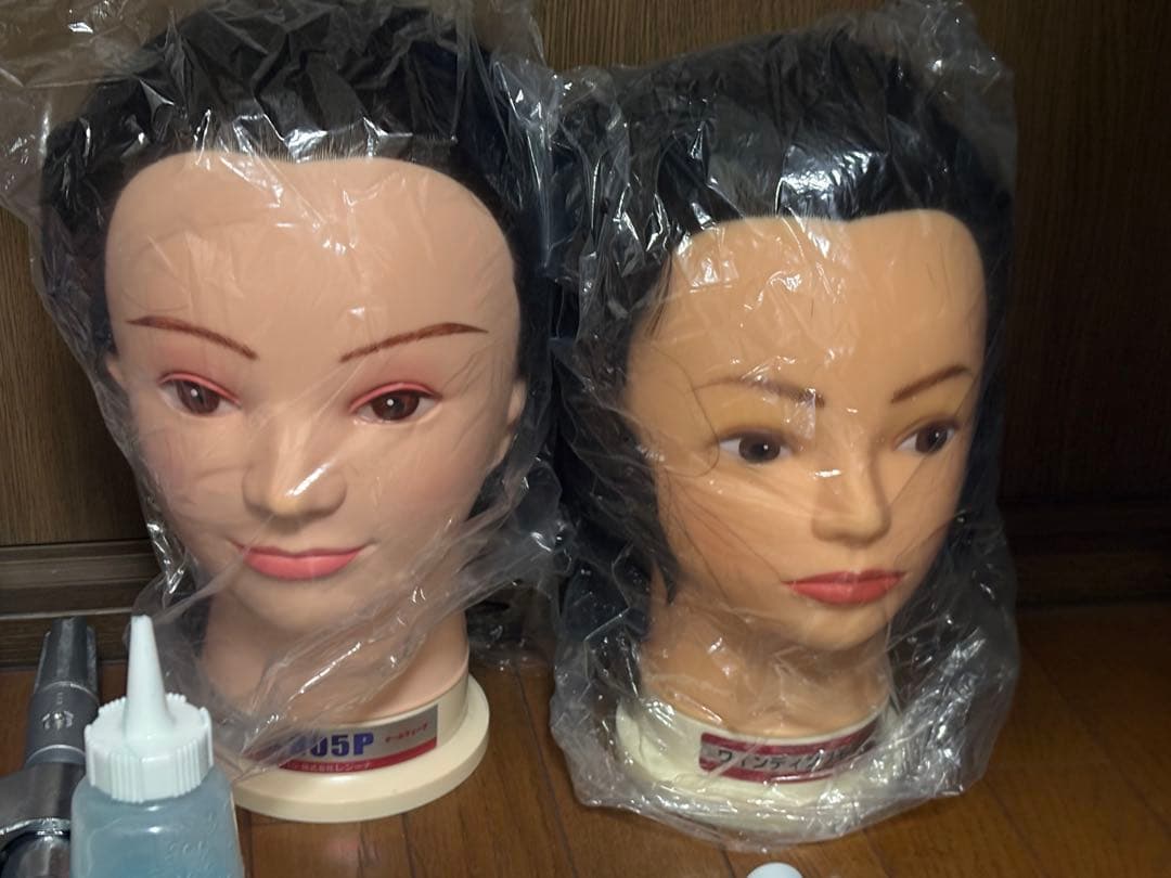 美容国家試験、オールウェーブ、ワインディングセット 練習用カットウィッグ