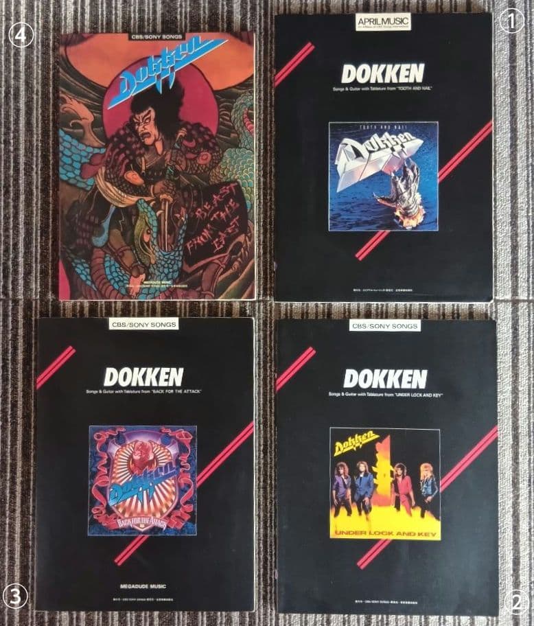 ドッケン スコア ジョージ・リンチ 楽譜 Dokken まとめ売り