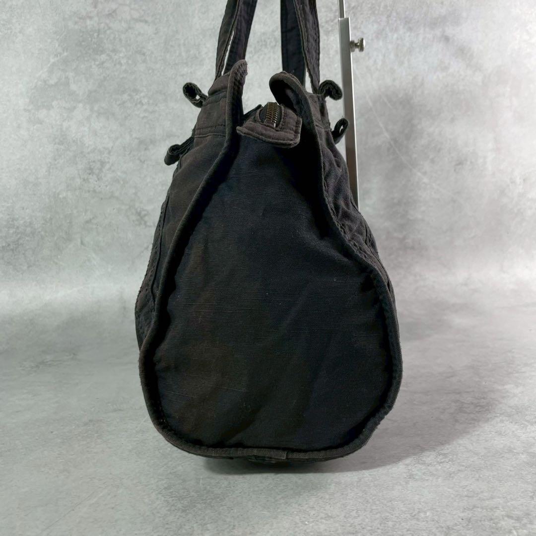 DIESEL ブラック ハンドバッグ ジッパーポケット付き