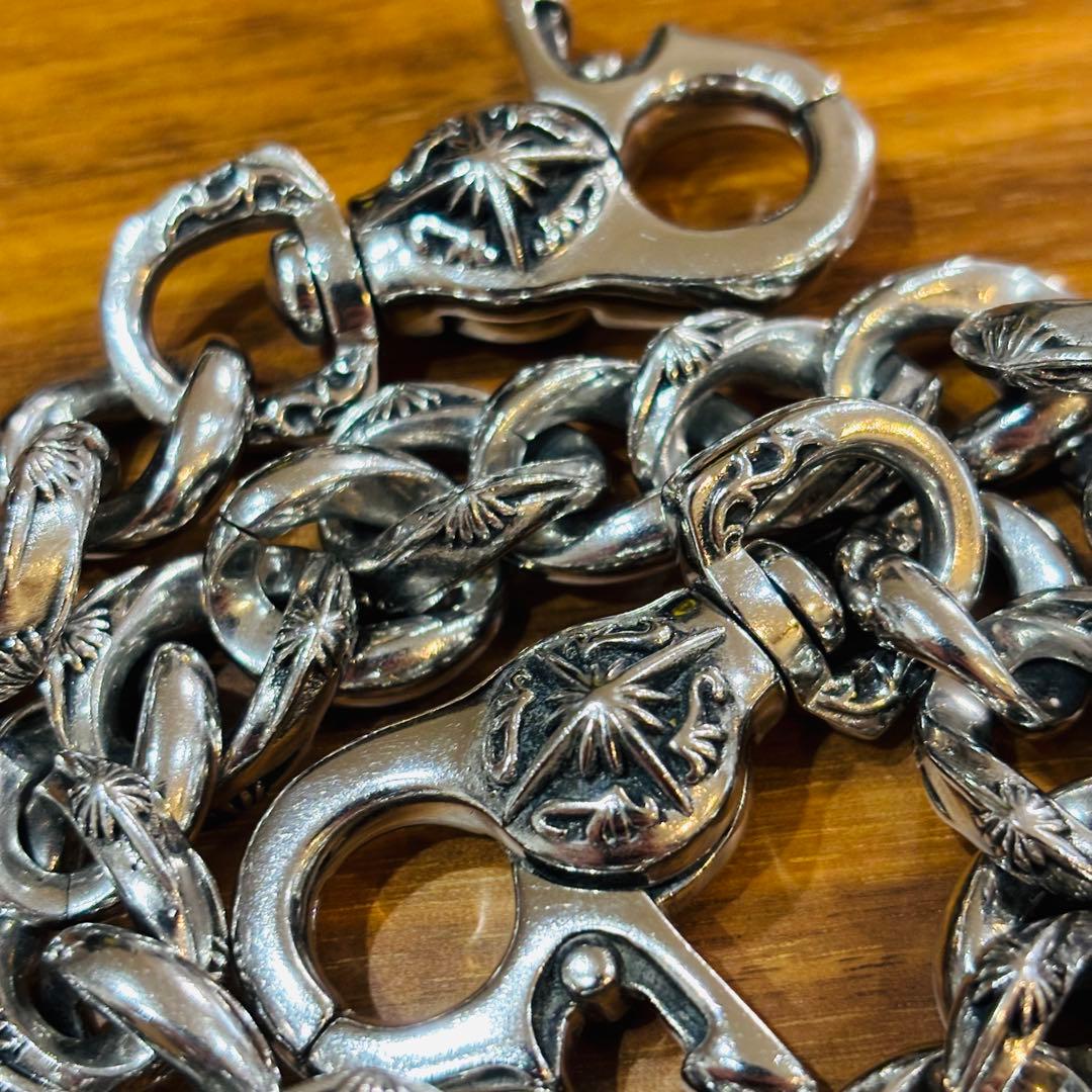 SAAD ウォレットチェーン　SUS 316L 財布チェーン　太陽神