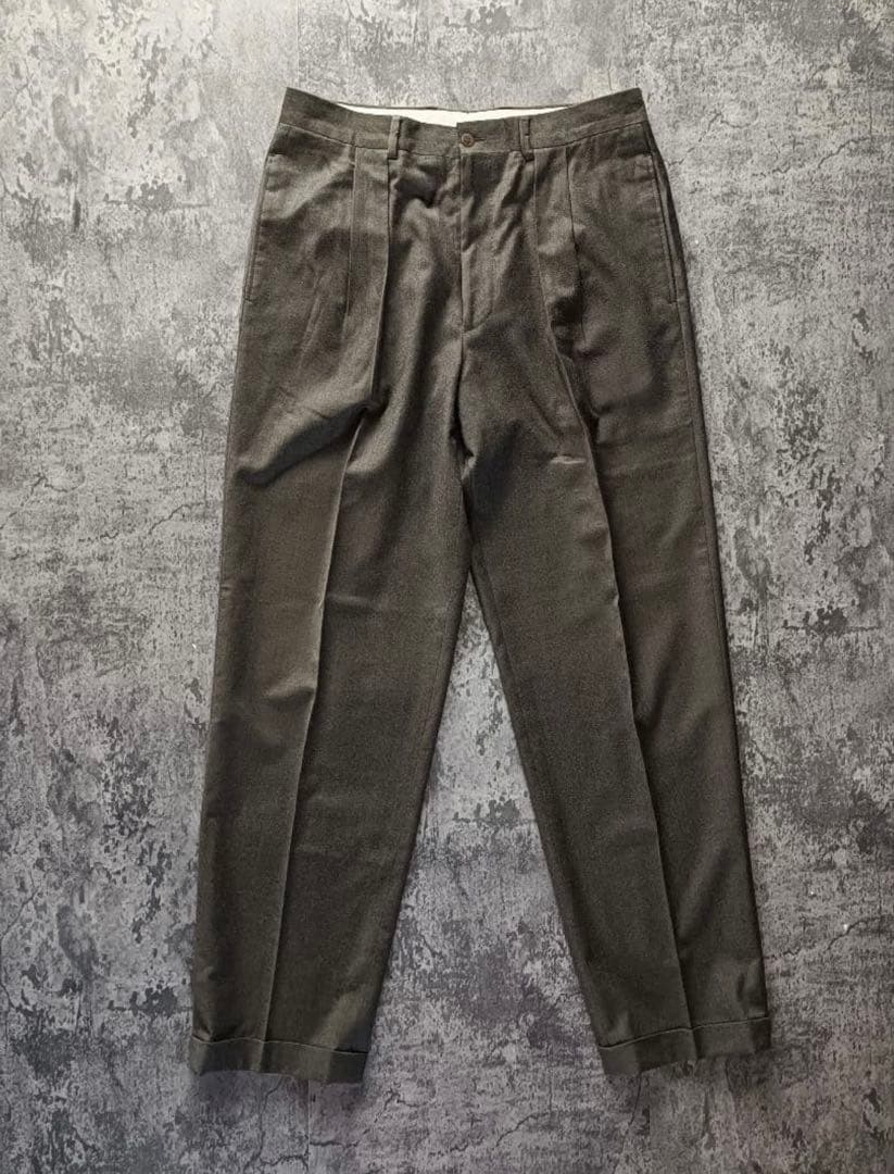 超圧倒的生地感！90s GIORGIO ARMANI ウールカシミヤ　スラックス