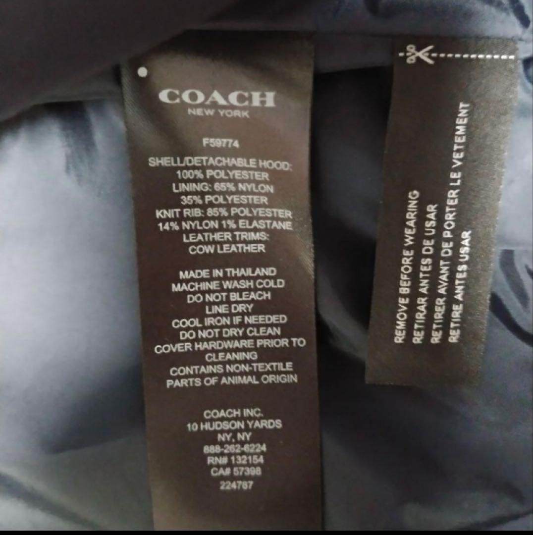 COACH　ナイロンジャケット　M　ネイビー