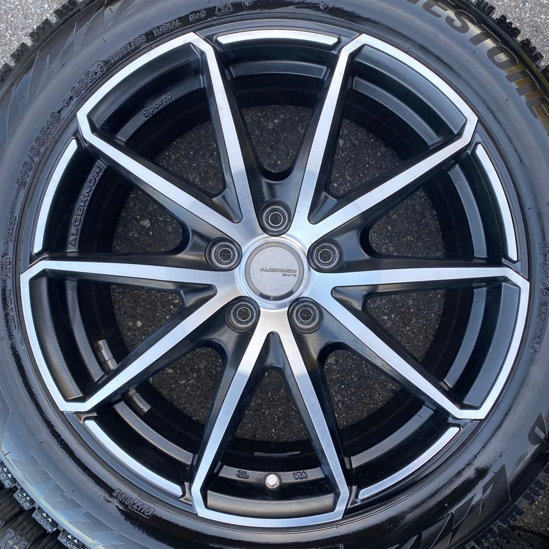 中古バリ溝‼️ブリヂストンスタッドレスセット215/55R18 CX-30等