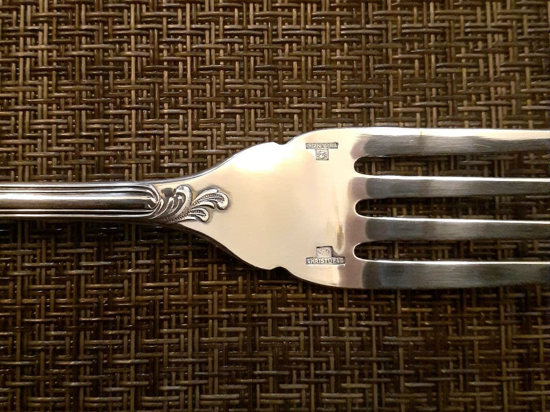 クリストフルマルリー　　　　　　　　フィッシュフォーク4点《美品》