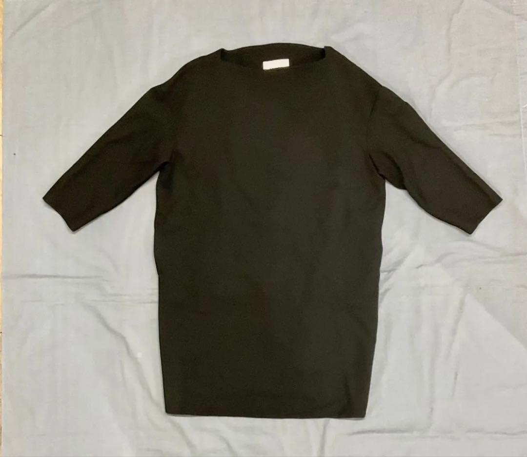 ENFOLD ブラック サークルコクーンドレス