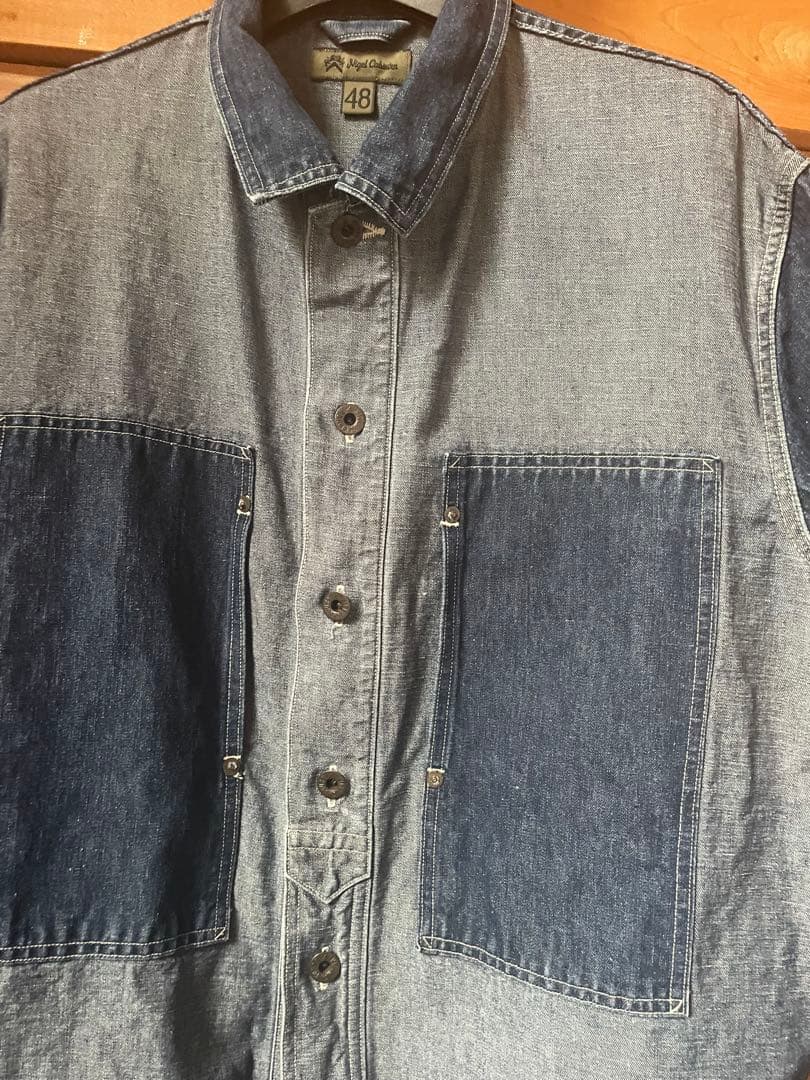 Nigel Cabourn フレンチワークジャケット　デニムカバーオール 48