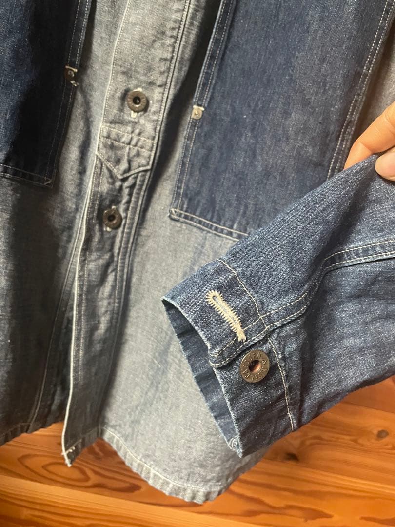 Nigel Cabourn フレンチワークジャケット　デニムカバーオール 48