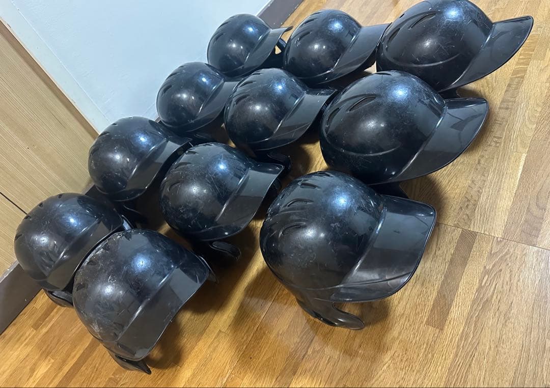 軟式用ヘルメット 11個セット 黒