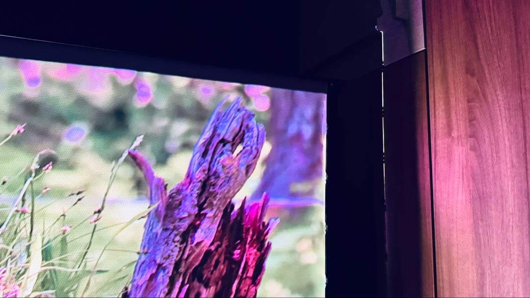 【美品・最安値】VIVIDSTORMスクリーン110インチ 長焦点用（グレー）