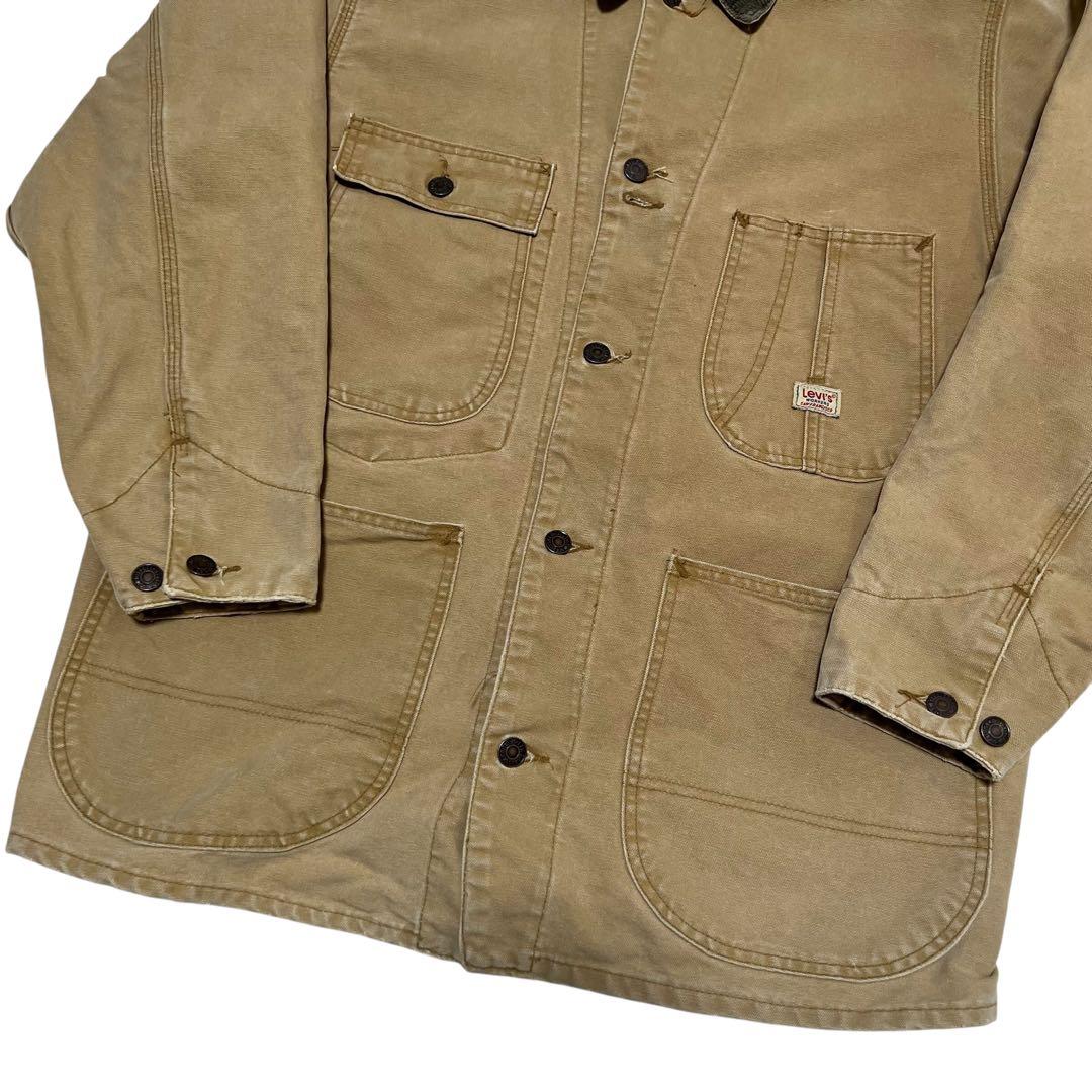 USA製 リーバイス ワークジャケットM相当38 ベージュ 90s 70742