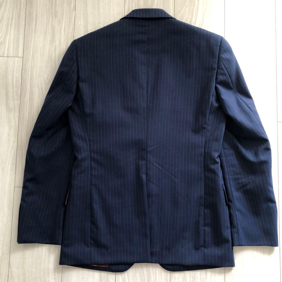 値下げ！【美品】オーダーメイドスーツ　シャドーストライプ　スリーピース