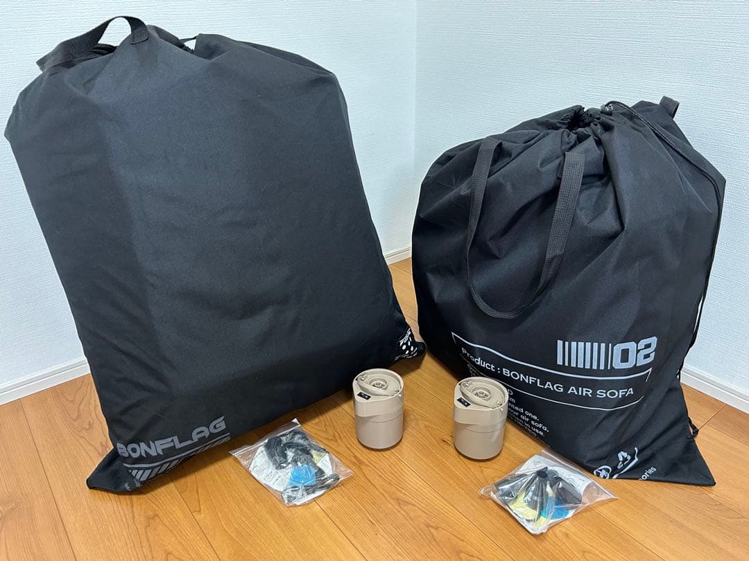 キャンプ エアーソファ タクティカル 2人用（BONFLAG）