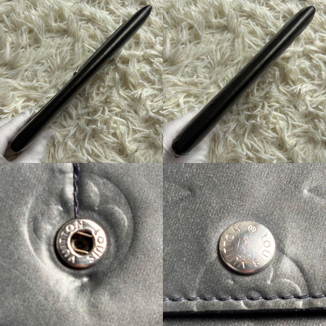 【激レア 美品】ルイヴィトン　モノグラム　ポルトフォイユサラ　マット　グレー系