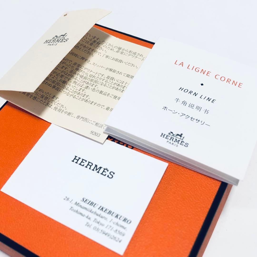 HERMES エルメス バッファローホーン Hロゴ ピアス 片耳 F252044