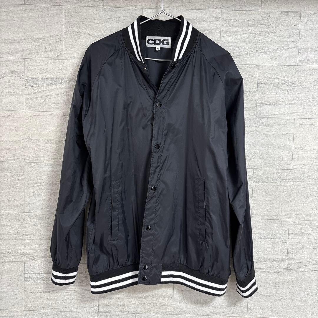 CDG ブラック ナイロンジャケット　XL ギャルソン　コーチ