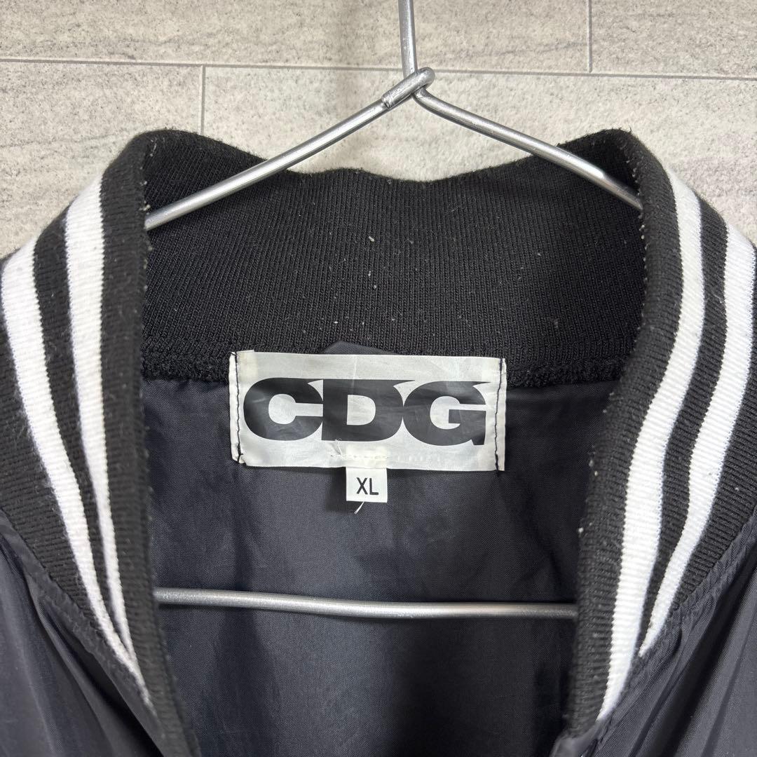 CDG ブラック ナイロンジャケット　XL ギャルソン　コーチ