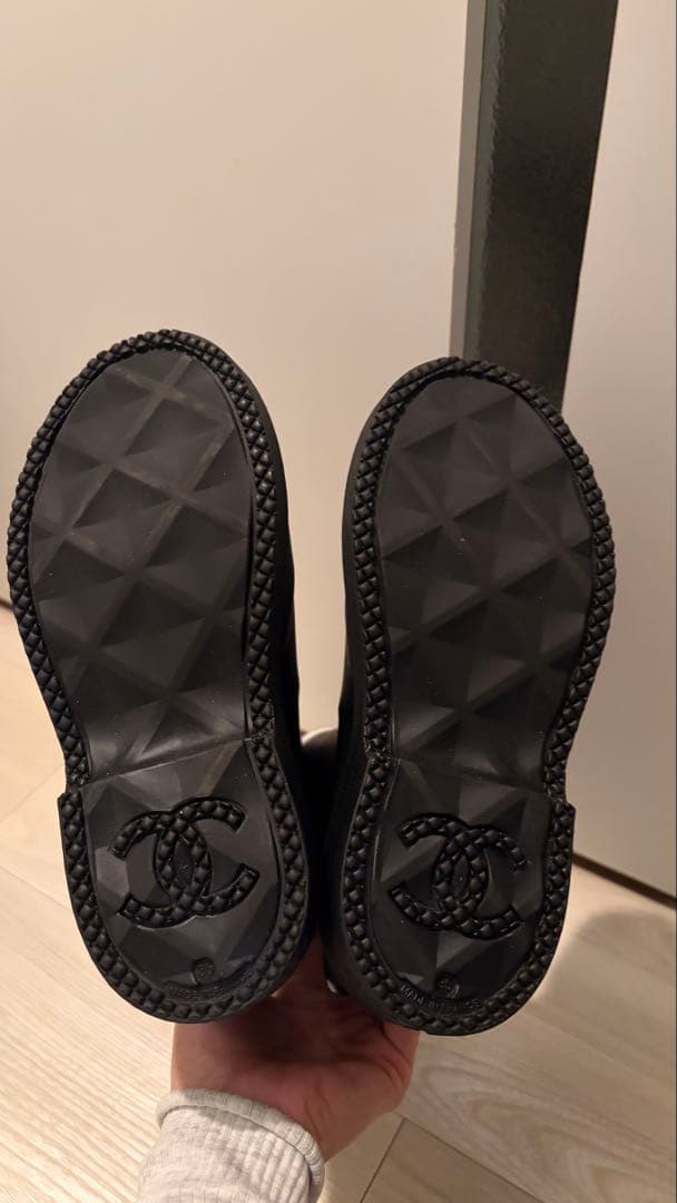 CHANEL ブラック ロングブーツ 35（EU）