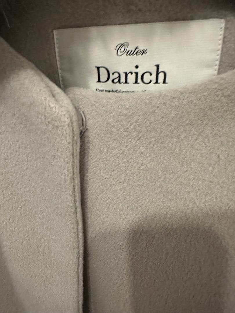 Darich グレー ファー付きコート