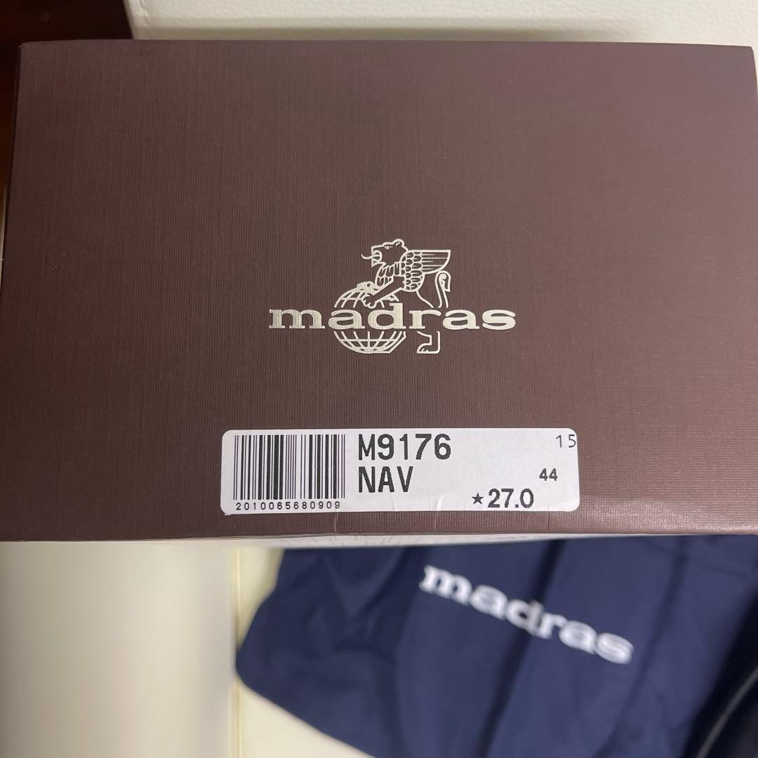 madraas ネイビー タッセル ドレスシューズ