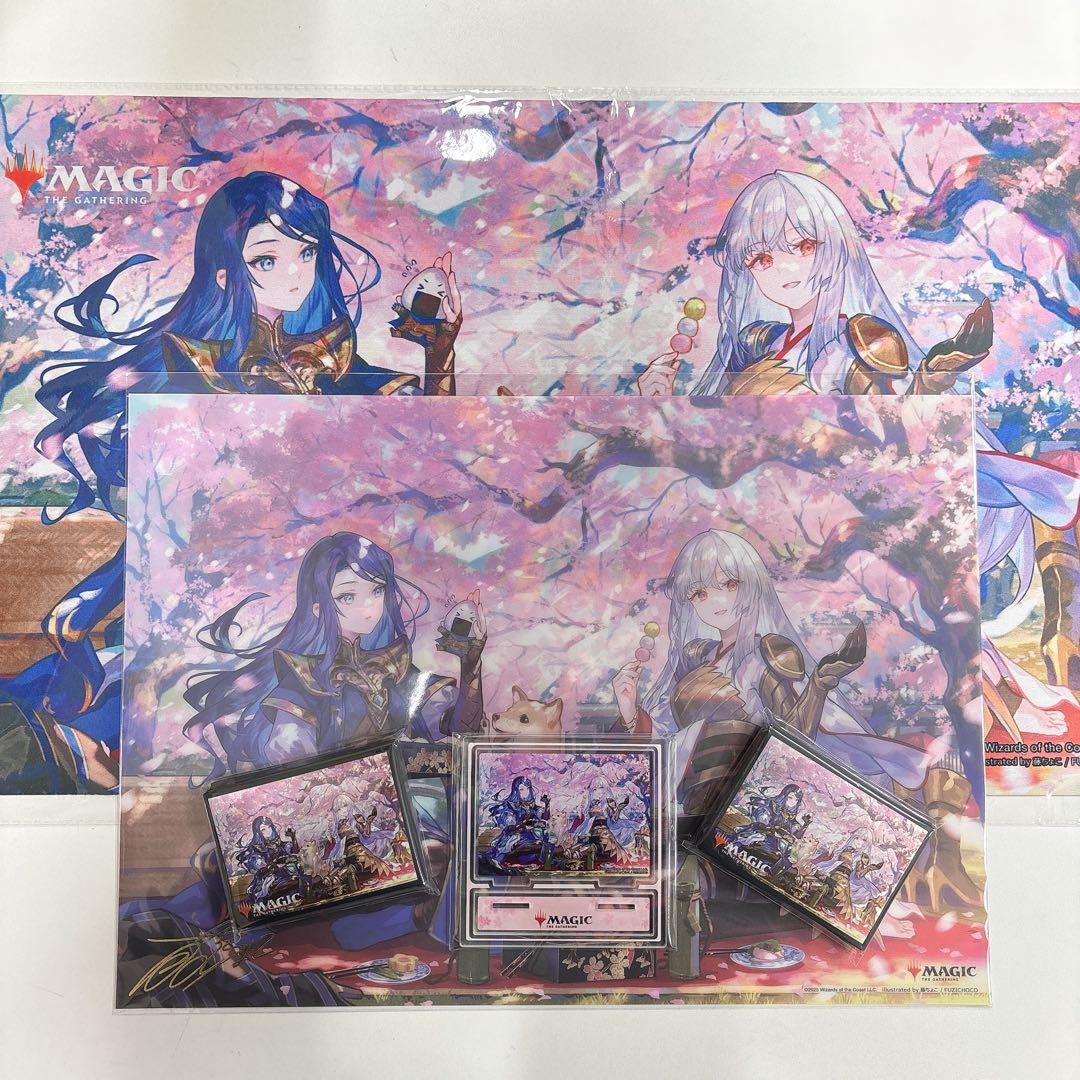 MTG 放浪皇のお花見キャンペーン プレイマット スリーブ　③