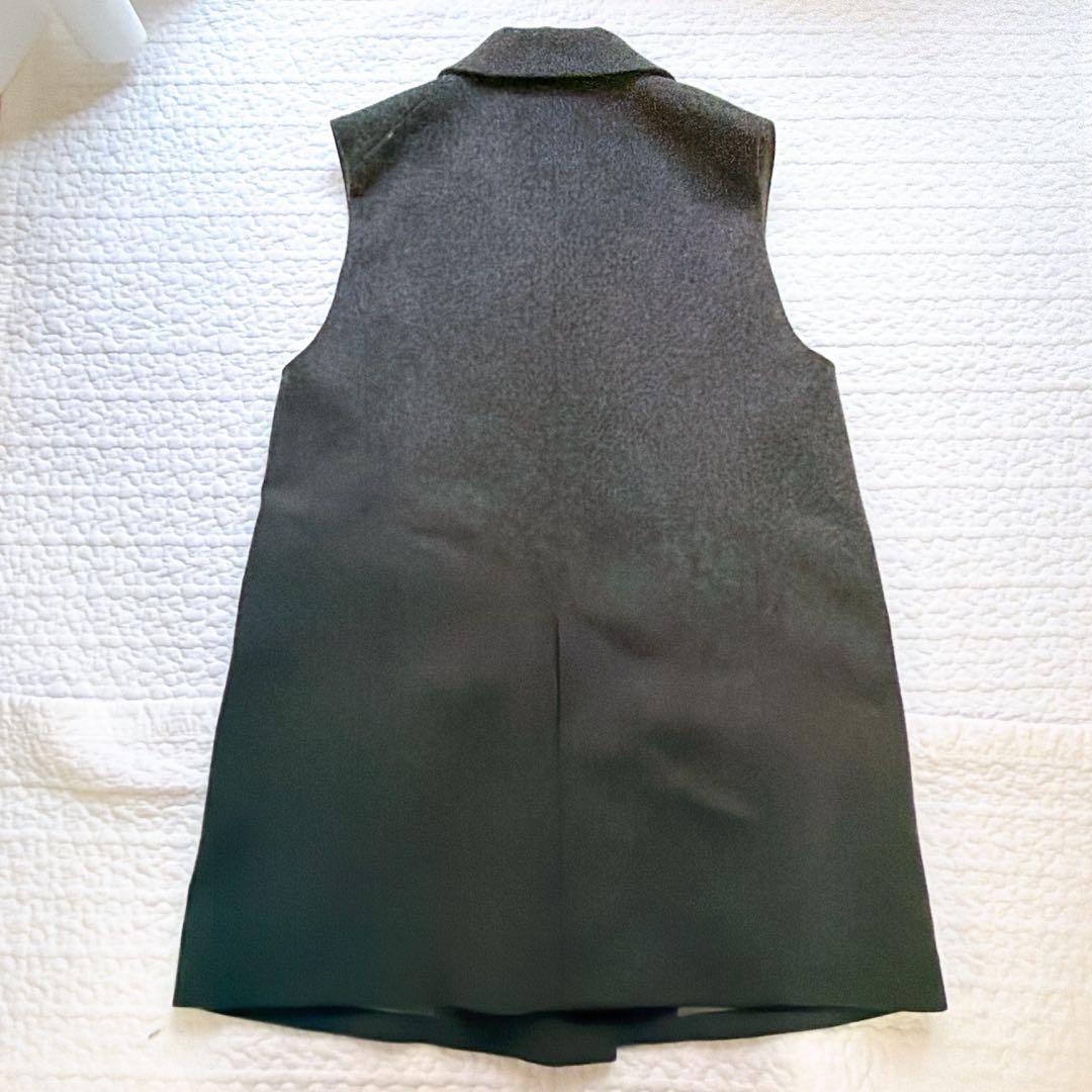 極美品⚑イエナ　テーラードベスト　ジレ　ダブルボタン　スーパー100's グレー