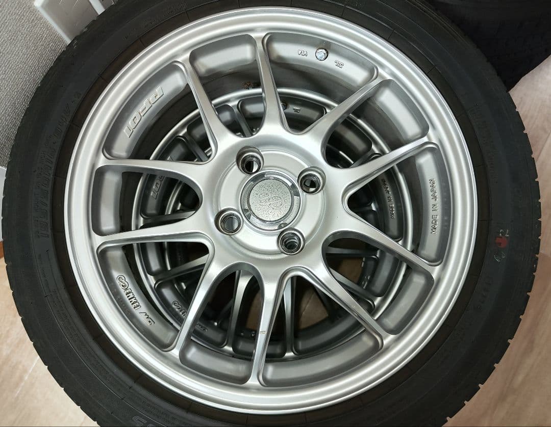 千葉県手渡し　エンケイPF01 100-4H 6.5J +53 4本