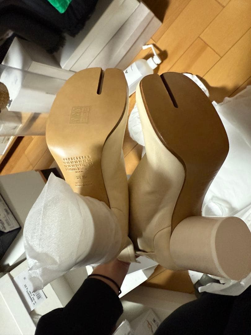 お値下げ【新品未使用】メゾンマルジェラ　TABIブーツ　37.5 8cmヒール