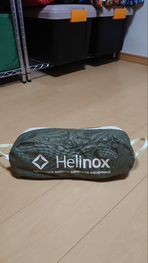 【美品】Helinox アウトドアチェア オリーブグリーン