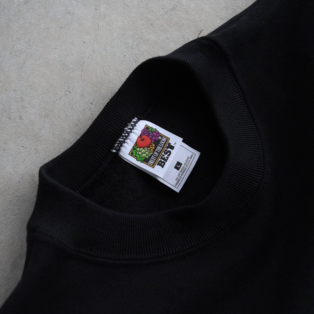 90s フルーツオブザルーム ブランクスウェット 黒ブラック L 未使用 無地