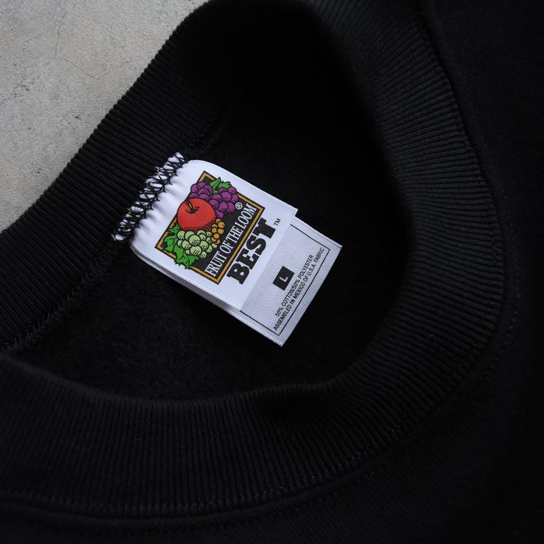 90s フルーツオブザルーム ブランクスウェット 黒ブラック L 未使用 無地
