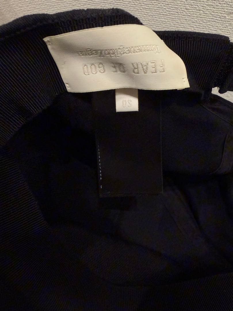 ZEGNA×FEAR OF GOD ロゴキャップ 黒