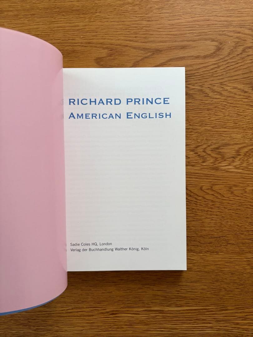 アート・デザイン・音楽 RICHARD PRINCE AMERICAN ENGLISH