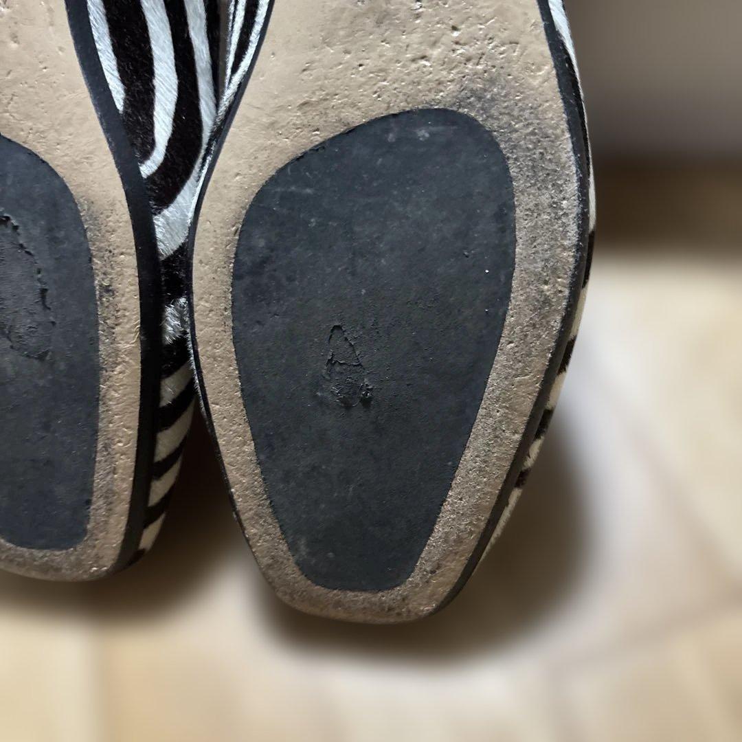 【MaxMara 】ゼブラ柄 ローファー / 37サイズ