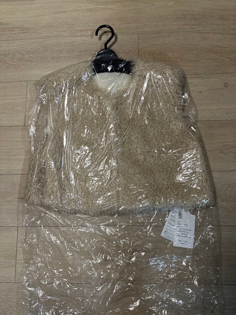 Gypsohila Poodle Vest Beige 新品未使用タグ付き