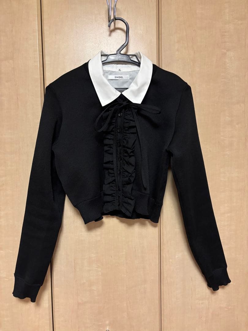 スナイデル　フリルニットカーディガン