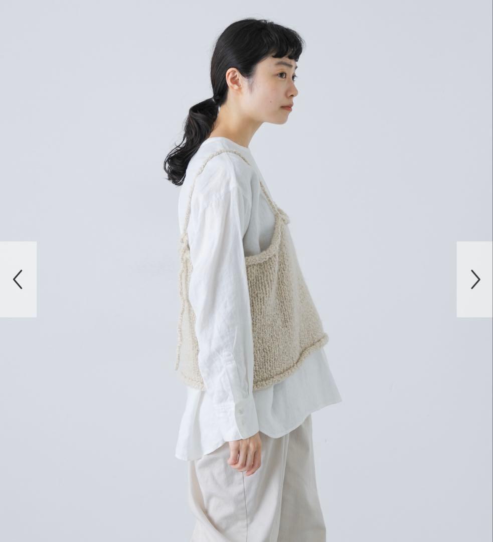 新品　かぐれ　今季　 2025秋冬　アルパカウールブークレニットキャミソール