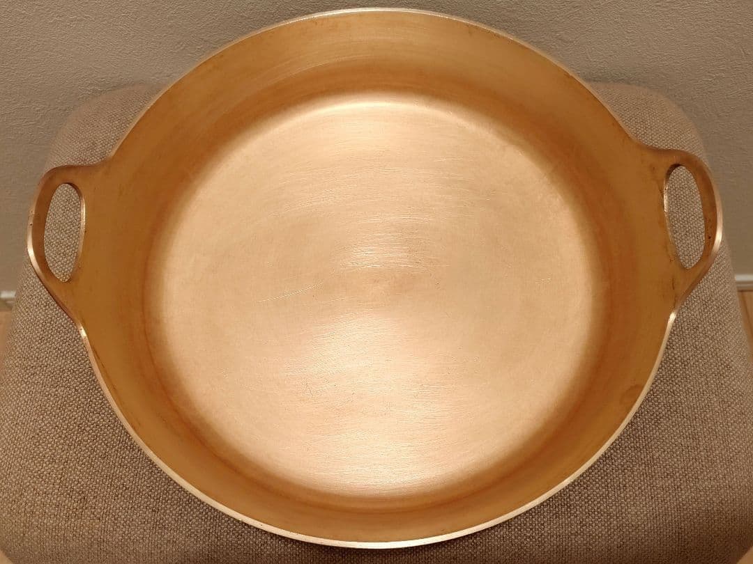 希少 有次 平井鋳造所 32cm 砲金 極厚 天ぷら鍋 ①