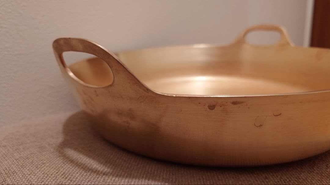 希少 有次 平井鋳造所 32cm 砲金 極厚 天ぷら鍋 ①