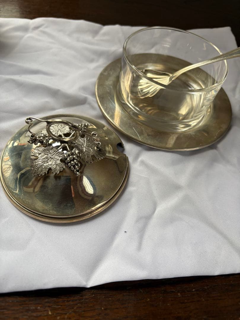 銀製コンディメントセット スプーン付き