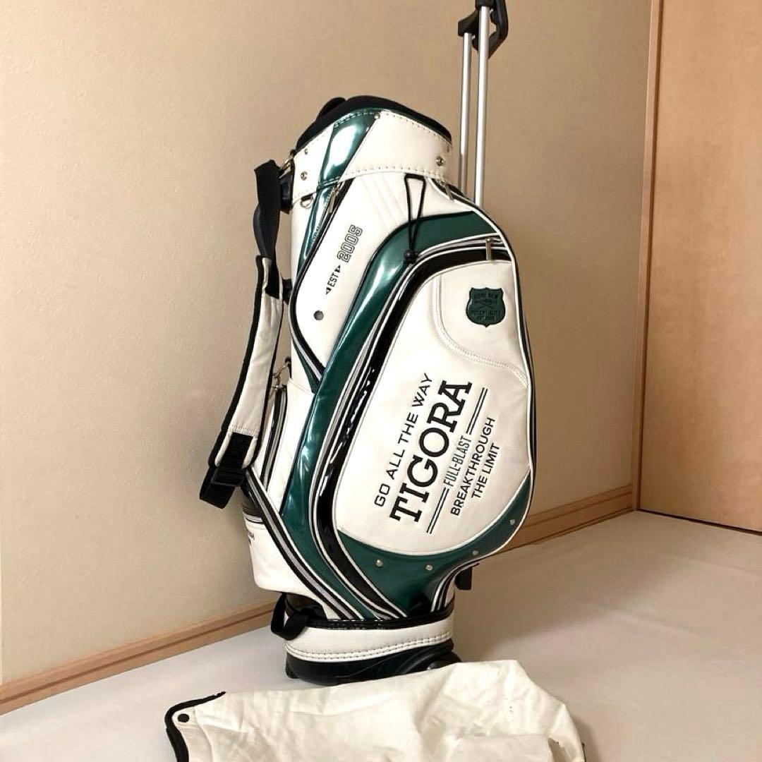 【しおちゃん】TIGORA　キャディバッグ 9型 カート式 クラブケース